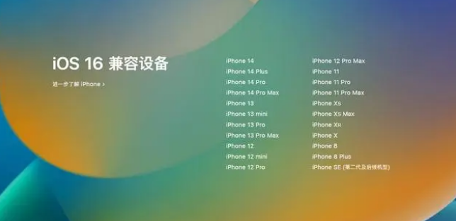 青河苹果手机维修分享iOS16.1.1支持哪些设备 