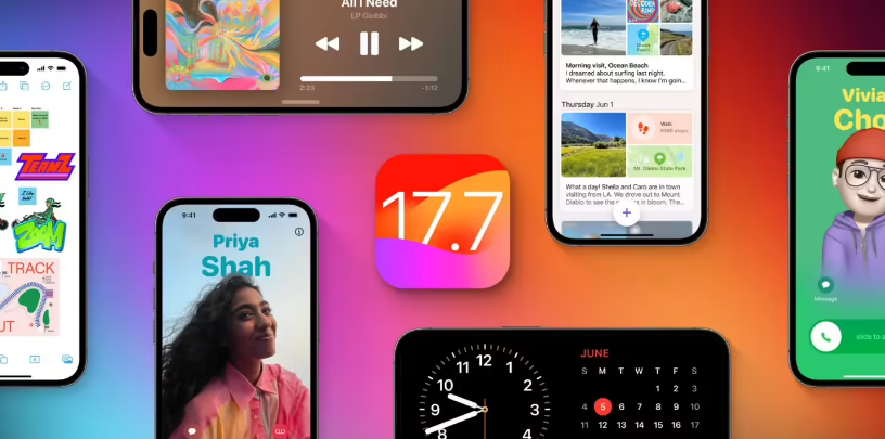 青河苹果手机维修分享苹果 iOS / iPadOS 17.7.1 正式版推送 